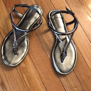 Silver sandals